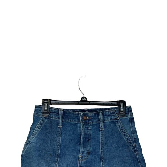 Hollister Women's Shorts High-Rise Mom Waist Across Front 2 Pockets Denim Sz. 26 - Picture 2 of 10